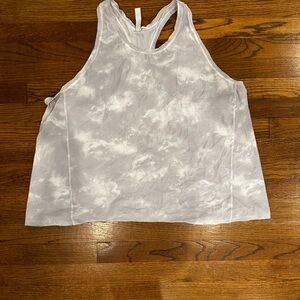 Athleta White Tank Top with Boxy Relaxed Fit